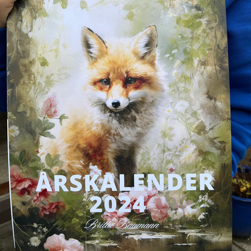 Adorable animals calendar 2024