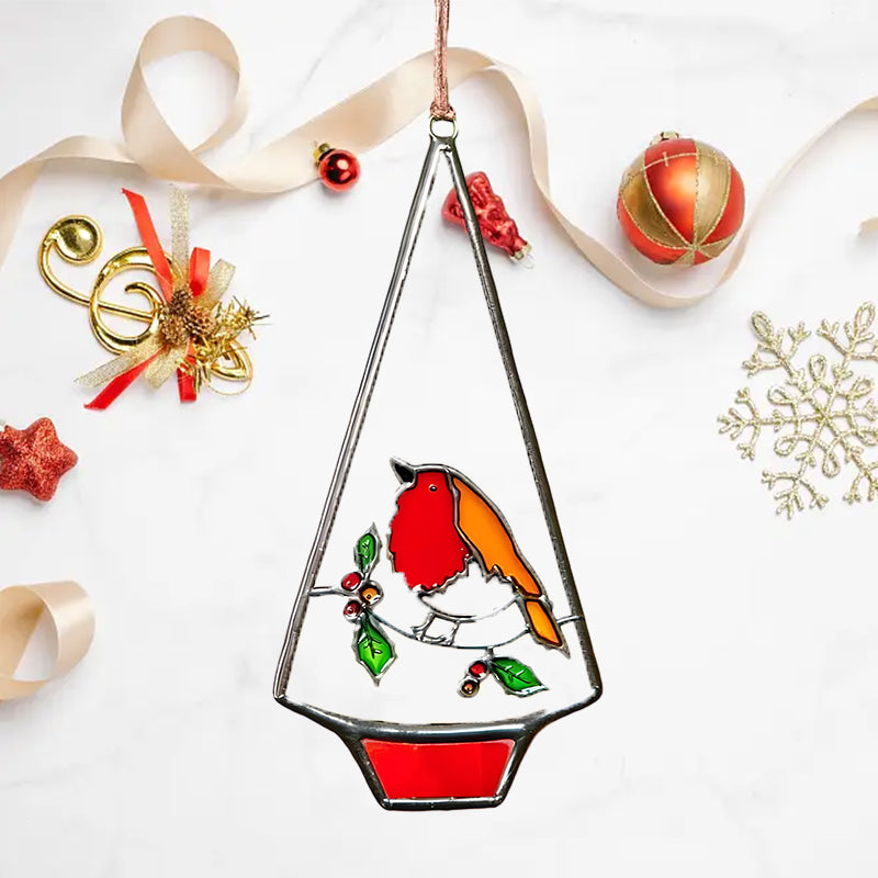 Stained Glass Christmas Ornament
