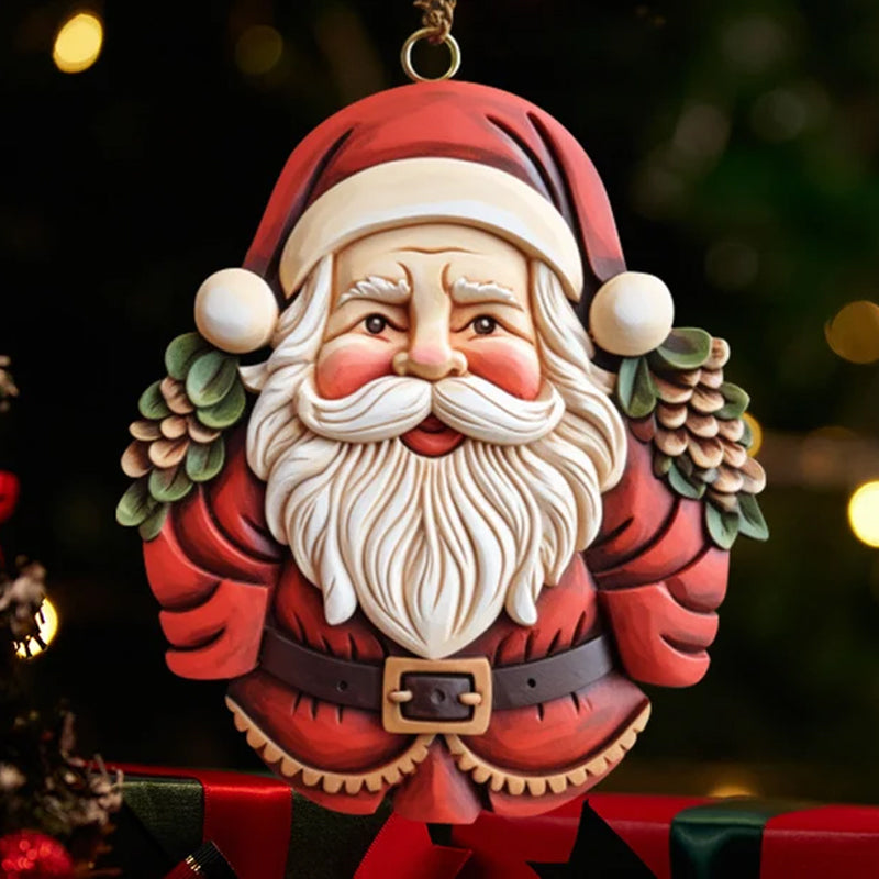 Resin Santa Claus Pendant