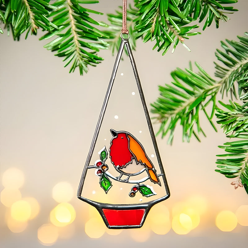 Stained Glass Christmas Ornament