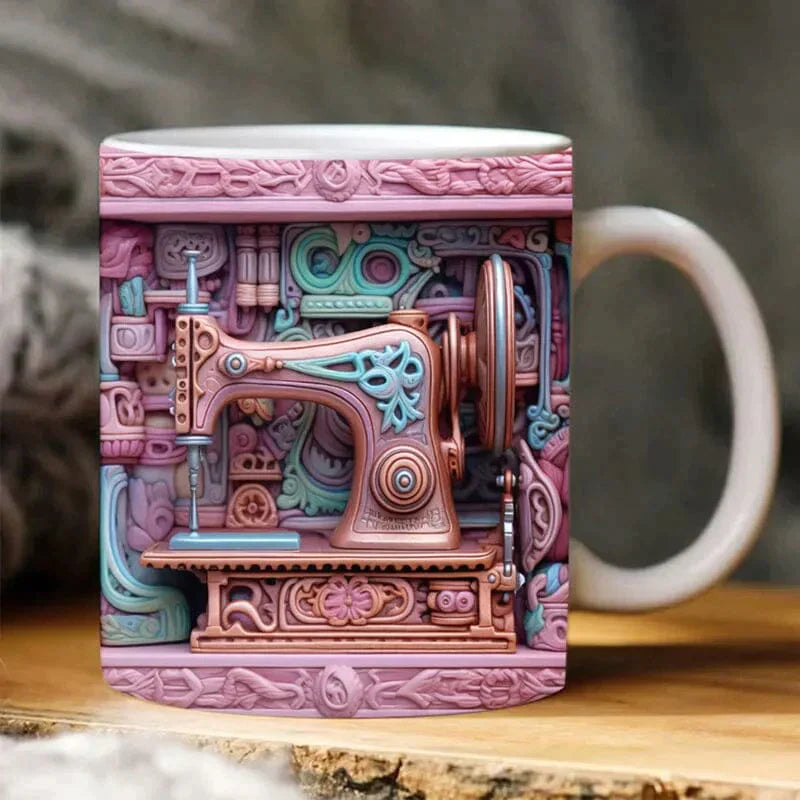 New 3D sewing machine mug