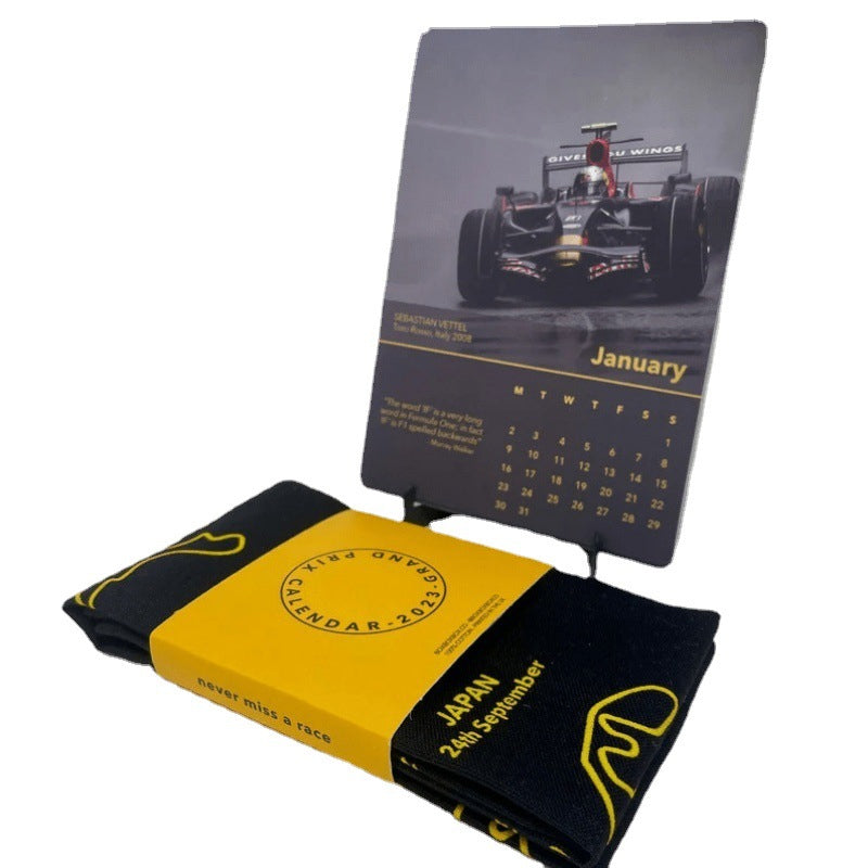 Formula 1 Track Map Flag Poster F1 Racing 2023 Calendar