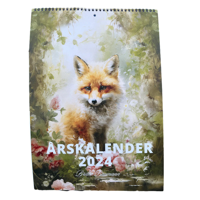 Adorable animals calendar 2024