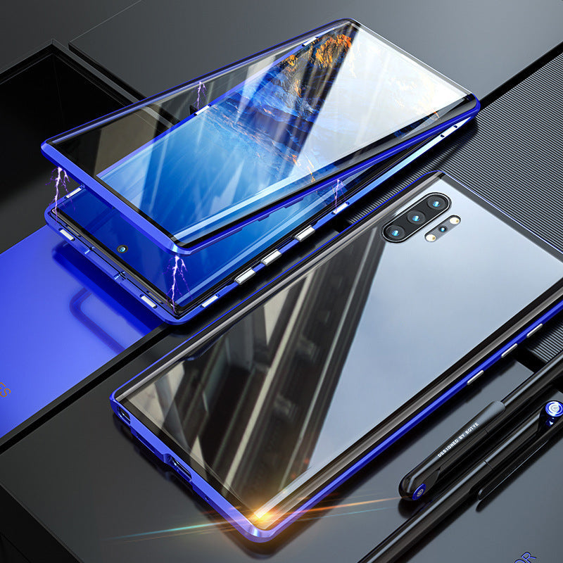 Magnetic Tempered Glass Double-sided Phone Case For Samsung and iPhone