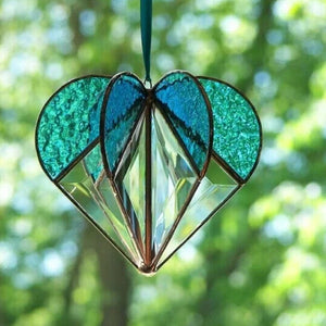 Stained Heart-shaped Suncatcher