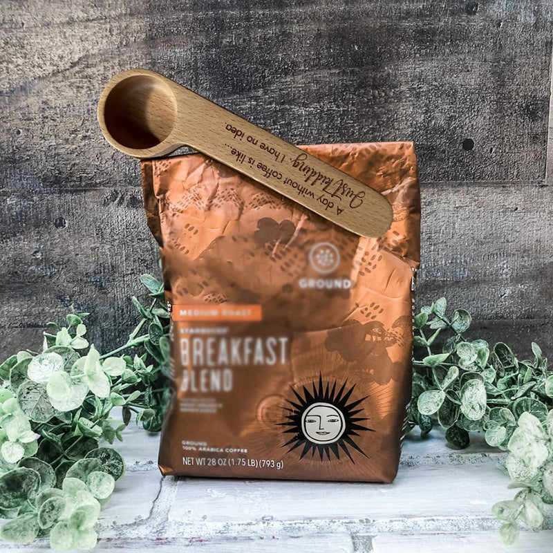 Engraved Coffee Scoop and Bag Clip