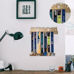 Metal letter hook - "She thought she could so she did"