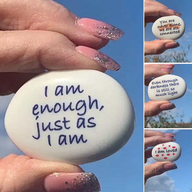Positive Pocket Hug Pebble