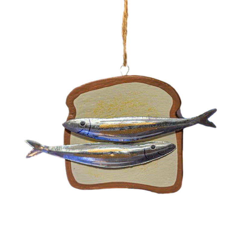 Tin Of Sardines Quirky Hanging Ornament