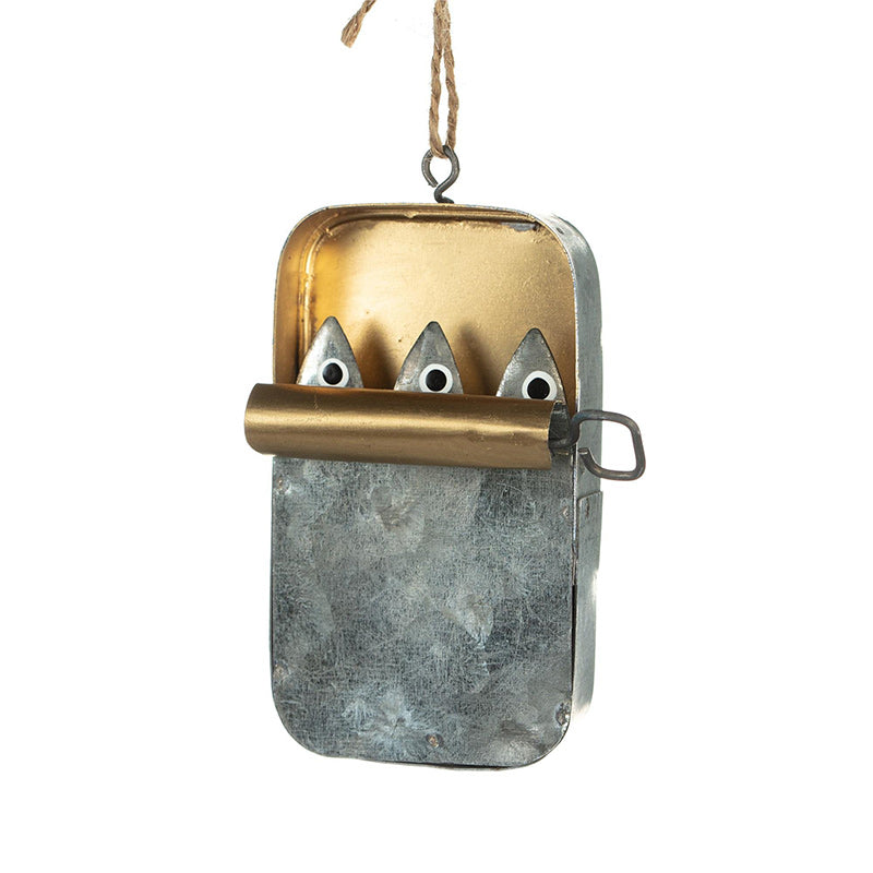 Tin Of Sardines Quirky Hanging Ornament