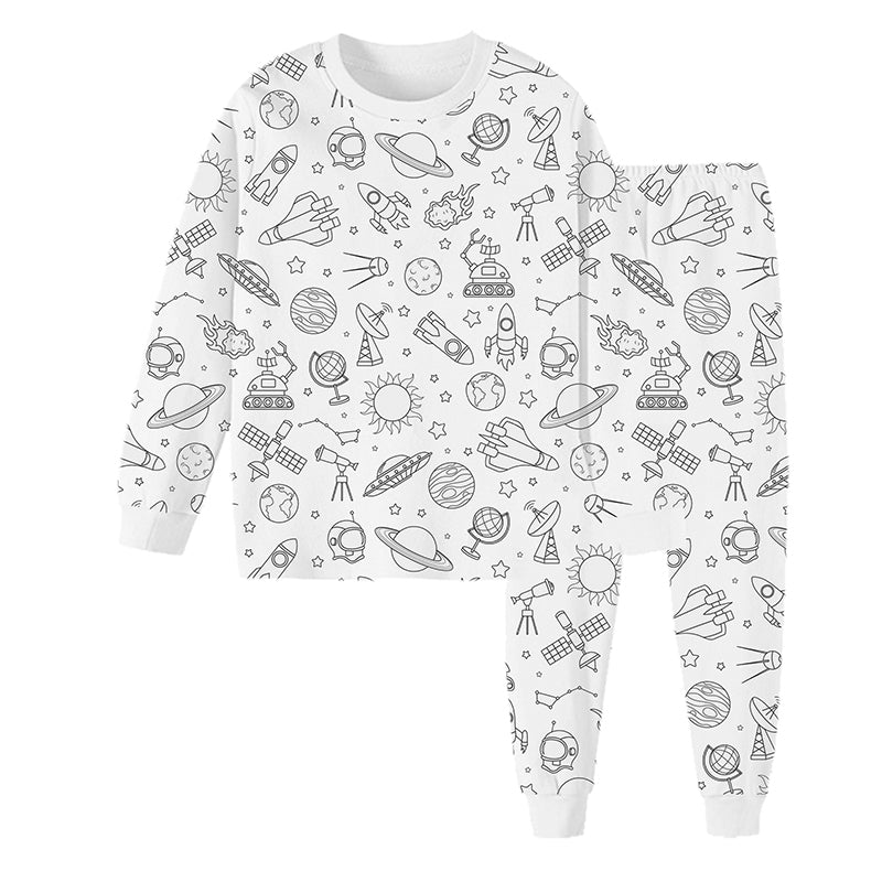 Sketch Colorful Children's Pajama Set