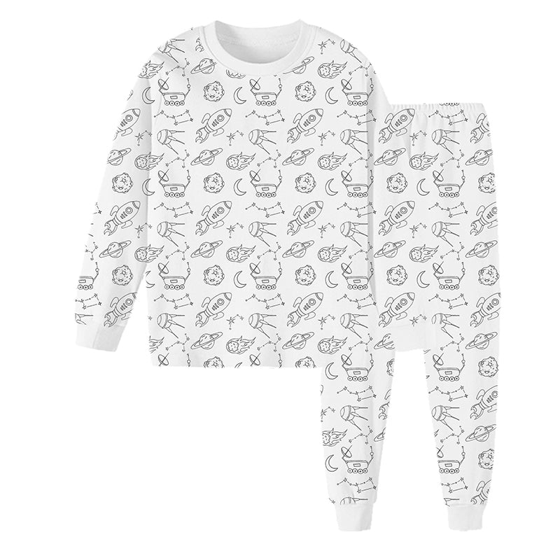 Sketch Colorful Children's Pajama Set