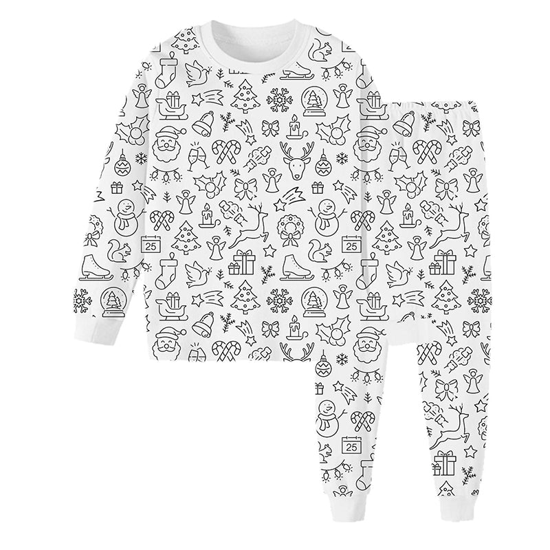 Sketch Colorful Children's Pajama Set